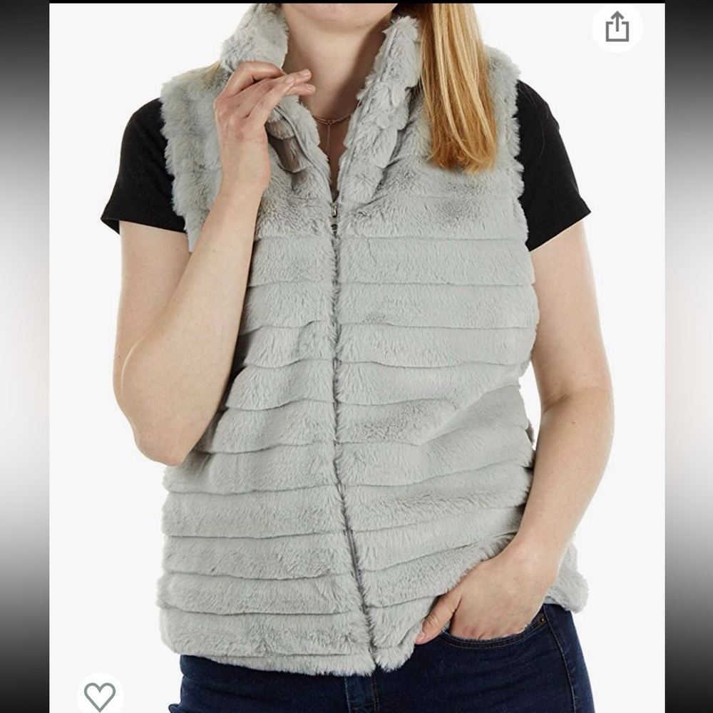 KATYDID Faux Rabbit Fur Vest